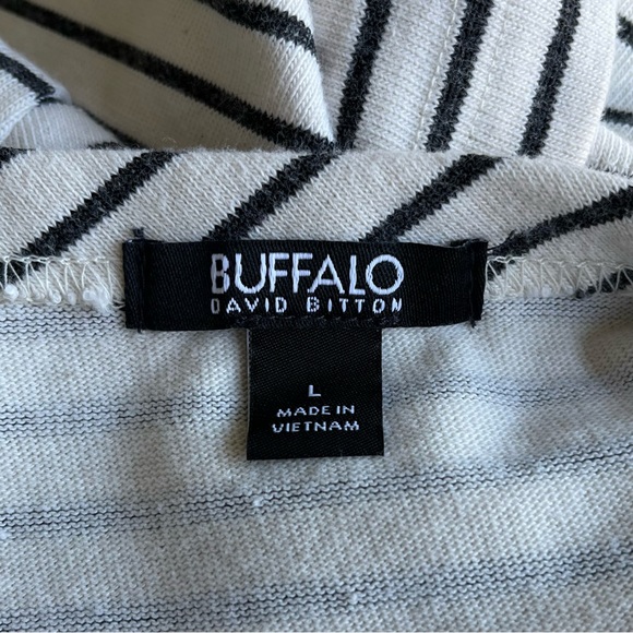 •Buffalo David Bitton• Short Sleeve Striped Knit Dress - Size Large - Picture 2 of 9